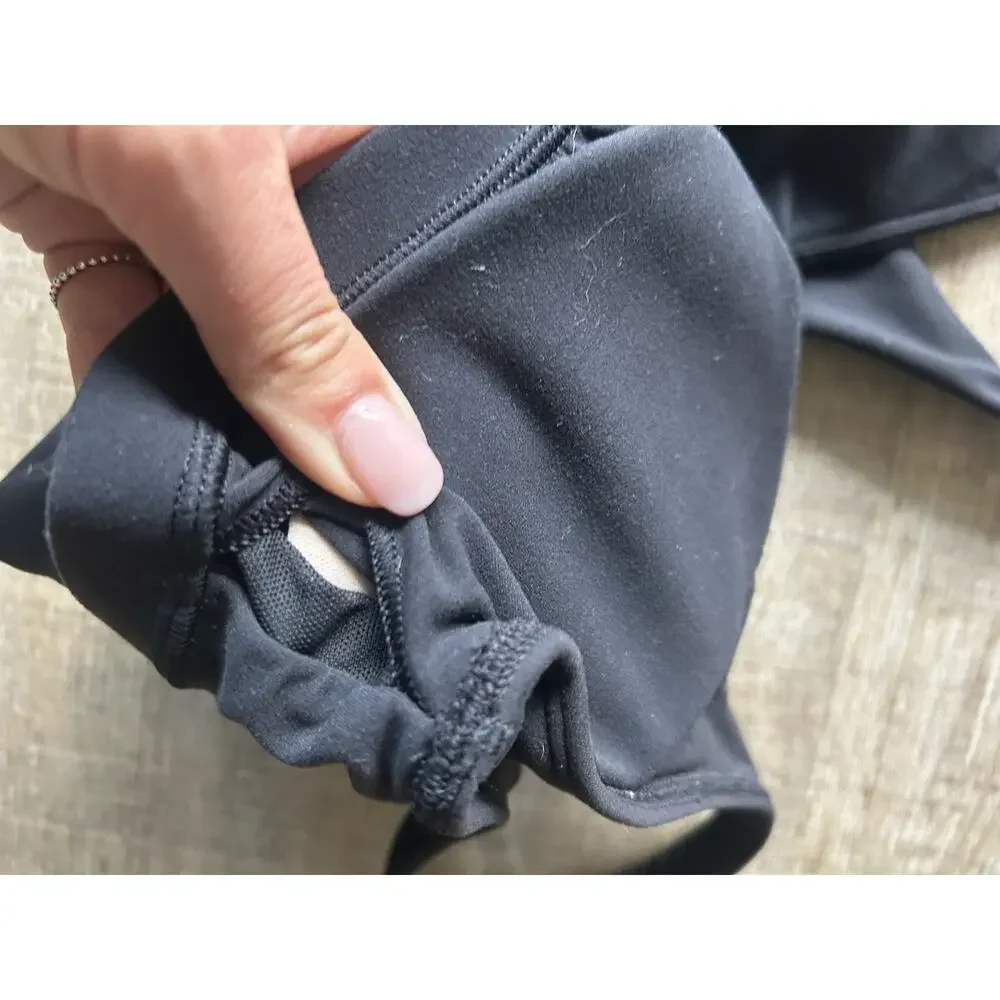 Lululemon Align Tank Top Womens 6 Black Built In Bra Yoga Crop Removable Pads